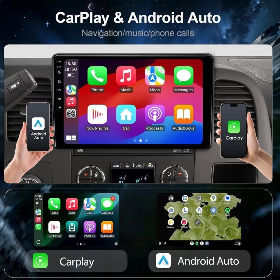 10.2" Android 13 Car Stereo for 2007-2013 Chevy Silverado GMC Sierra - Thumbnail 10