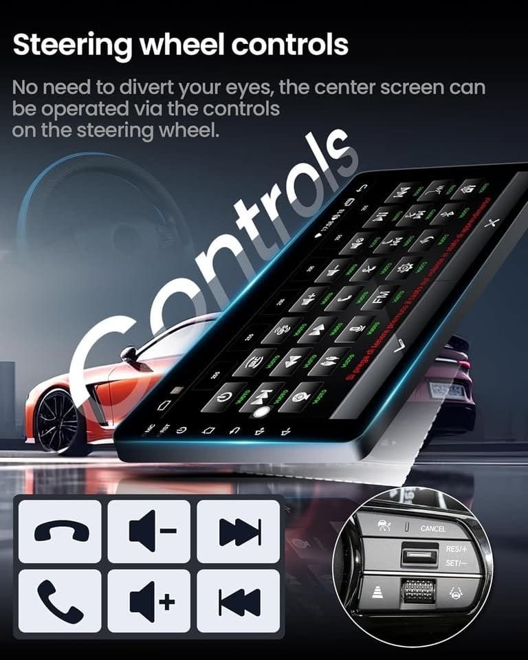 Wireless CarPlay Android Auto Radio Toyota Corolla 2014-2016 10" IPS - Thumbnail 4