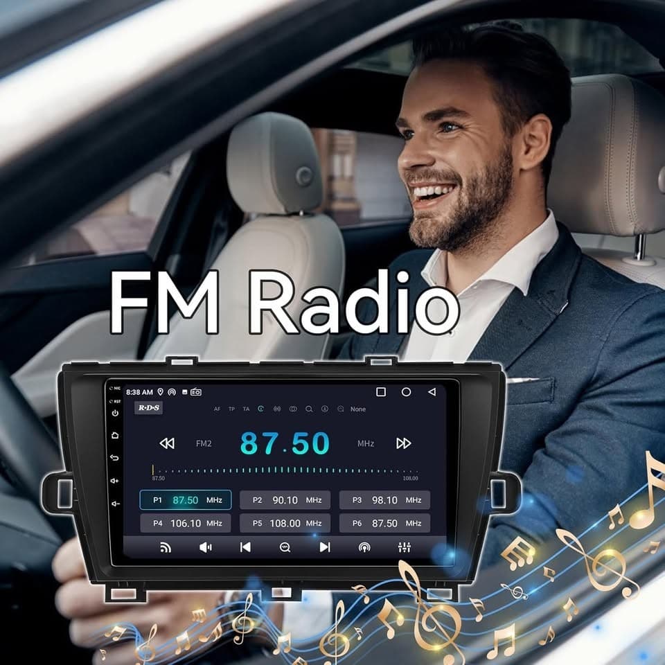 Android 13 Car Stereo Prius 2010-2015 9" CarPlay Android Auto GPS - Thumbnail 7