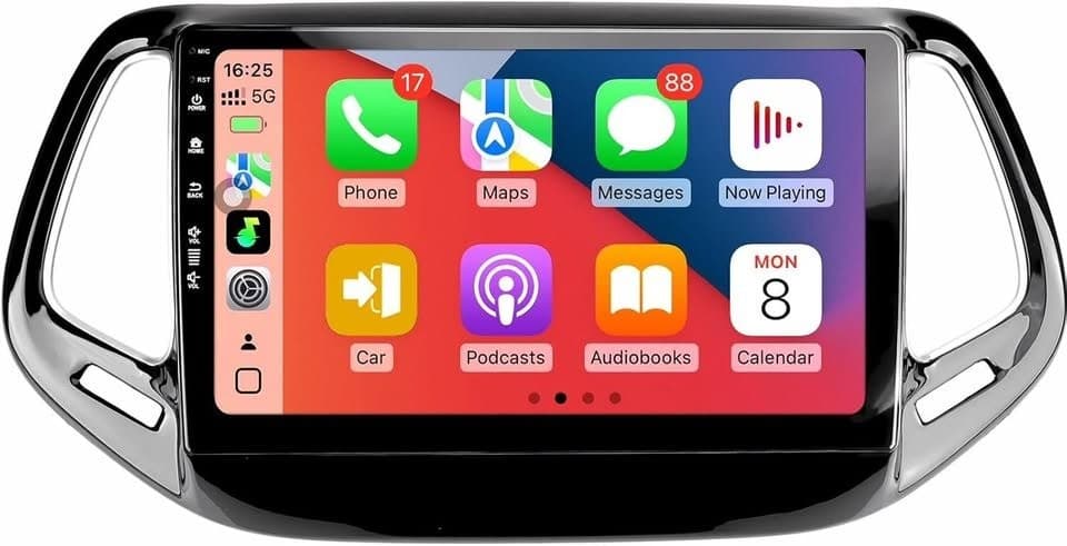 Jeep Compass 2017-2020 Android 13 10" Car Radio CarPlay GPS Cam - Thumbnail 5