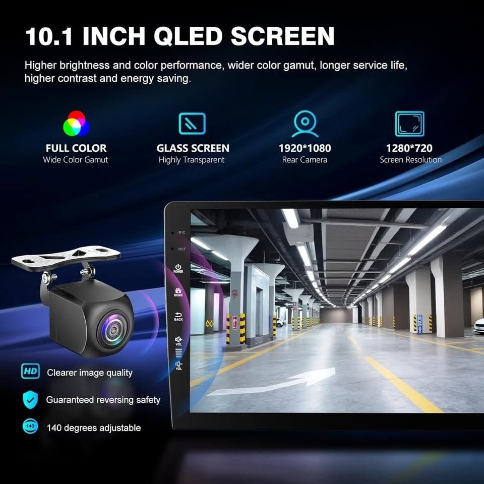 Jeep Compass 2017-2020 Android 13 10" Car Radio CarPlay GPS Cam - Thumbnail 9