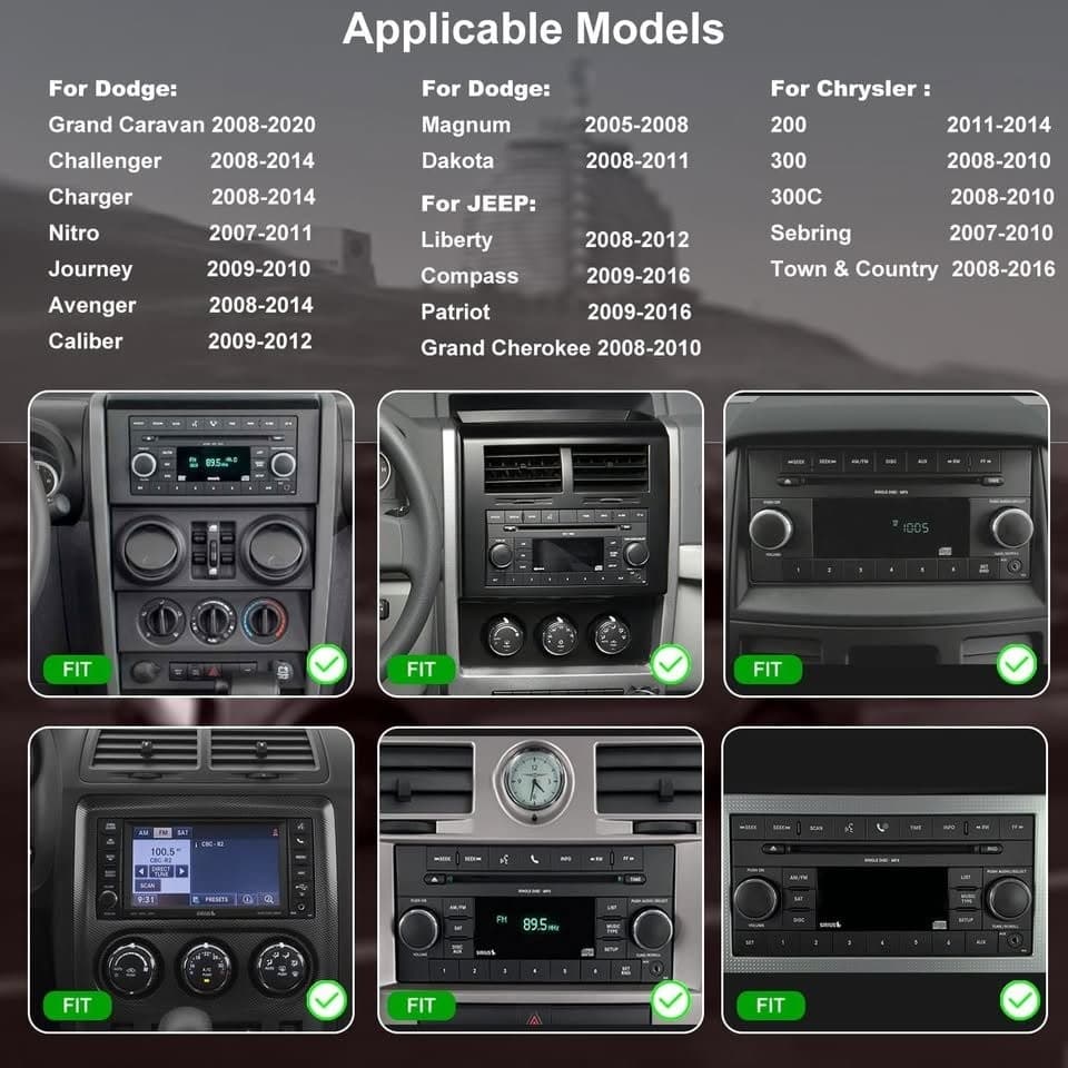 7" Dodge Challenger Avenger Charger Car Stereo CarPlay Android GPS WiFi - Thumbnail 6