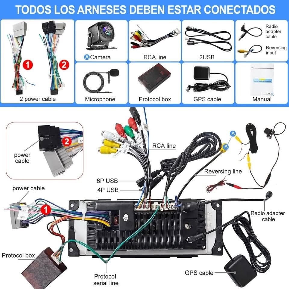CarPlay Android 13 Radio Dodge RAM 02-06, 6.8 Inch Jeep Wrangler Grand Cherokee - Thumbnail 10