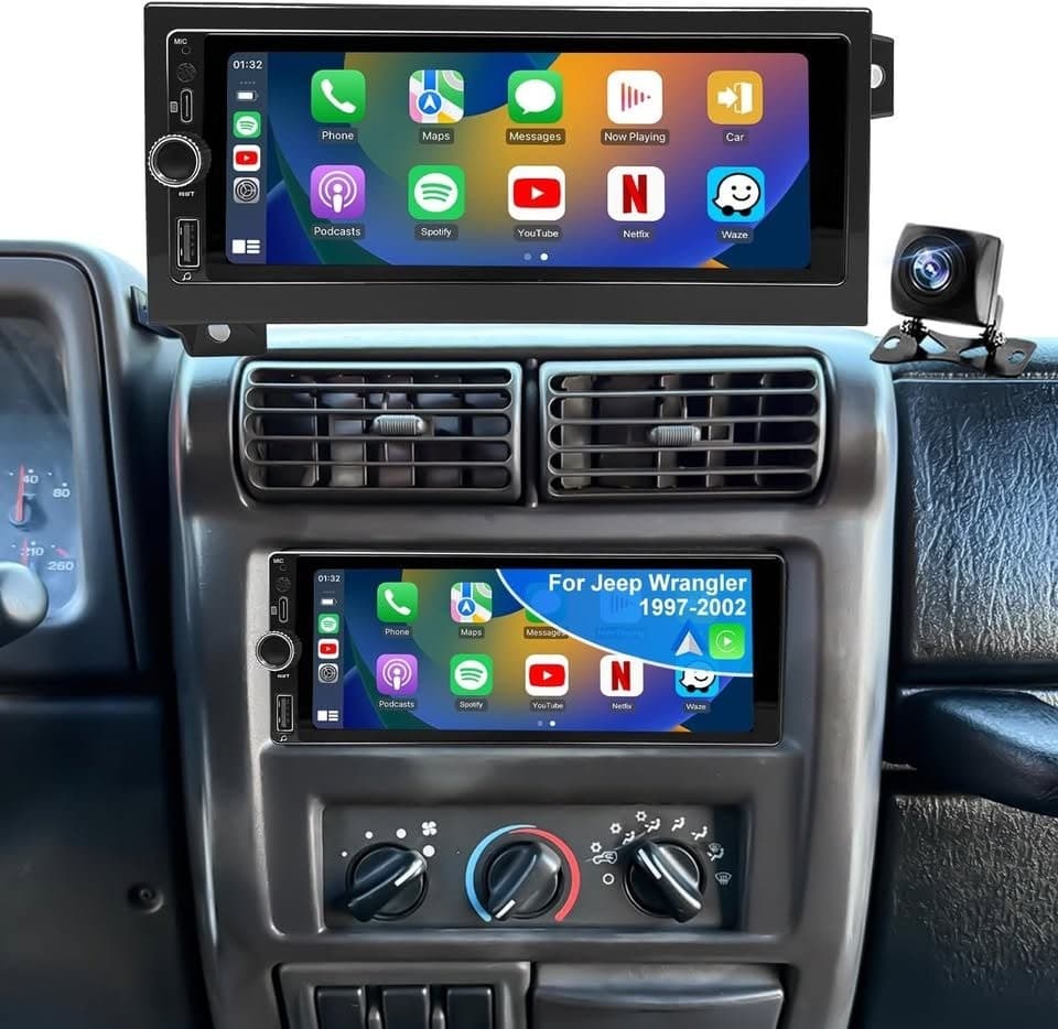 Jeep Dodge Chrysler 6.86" Car Stereo 5G WiFi CarPlay Android Auto GPS - Thumbnail 4