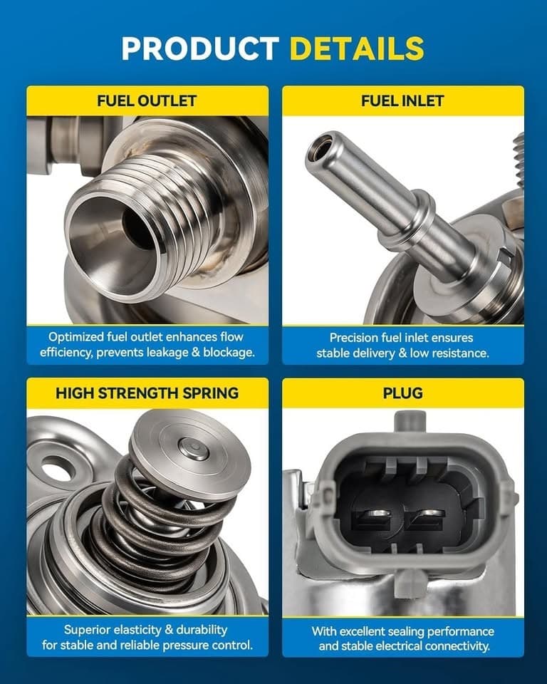 PHILTOP High Pressure Fuel Pump Kia Hyundai 2.0T/2.4L 2014‐2016 HM10020 - Thumbnail 4