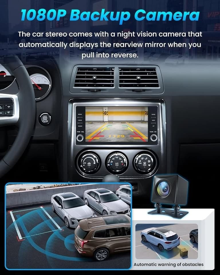 Dodge RAM 1500 2500 3500 2009-2012 7" IPS CarPlay Android 13 64GB Stereo - Thumbnail 6