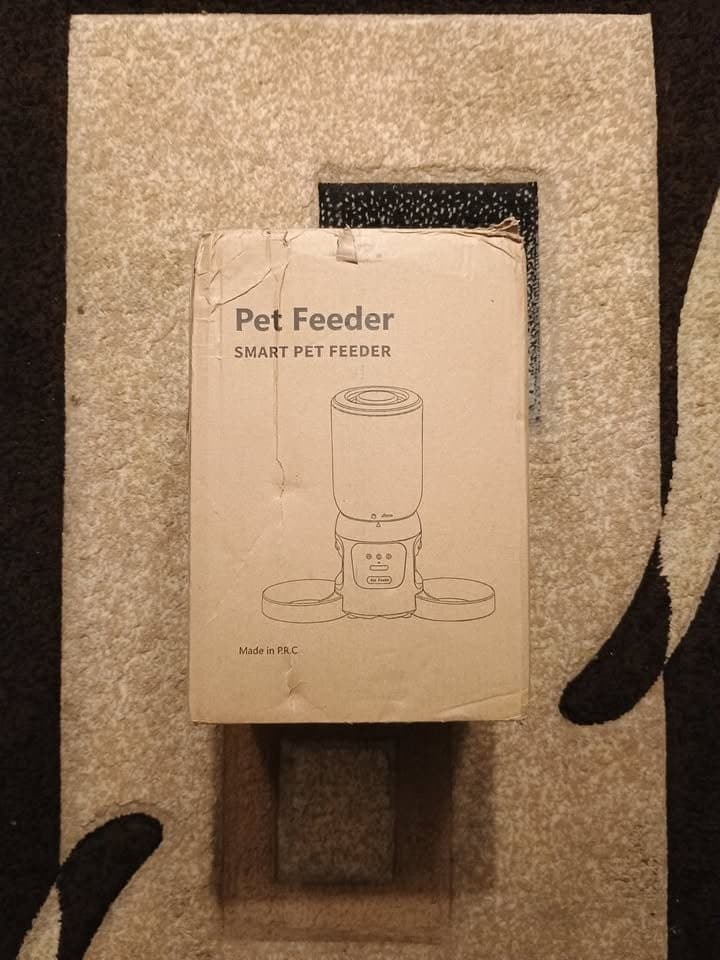 Automatic Cat Feeder Camera WiFi 5.2L Dual Bowls 2‐Way Audio APP Control