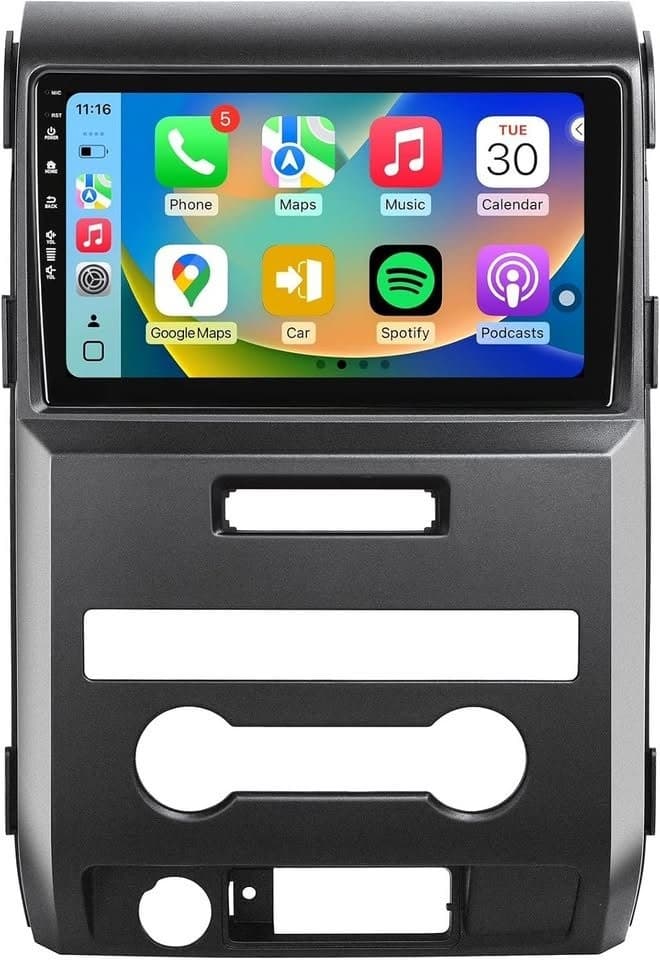 Android 13 CarPlay Radio for Ford F150 09-12 9" IPS QLED GPS BT WiFi 2+64 - Thumbnail 4