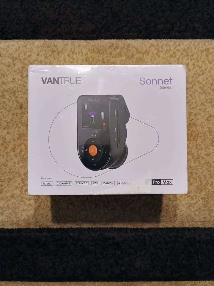 VANTRUE S1 Pro Max 4K+2.5K Dual Dash Cam GPS WiFi Night Vision