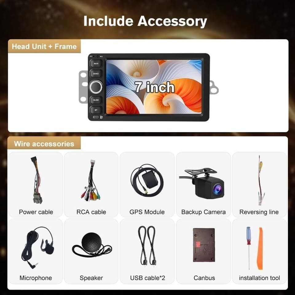 Junsun Android 15 Car Stereo 7" 4+64GB CarPlay for GM Trucks 2003-2006 - Thumbnail 10