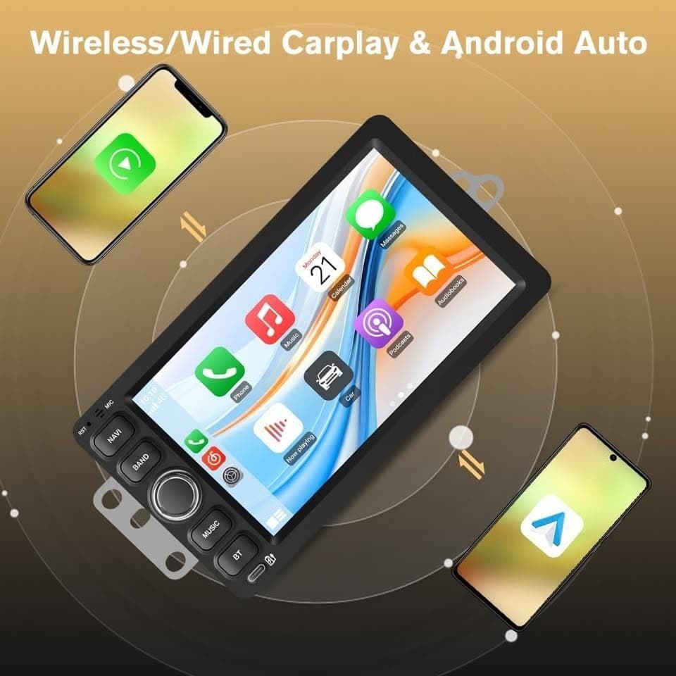 Junsun Android 15 Car Stereo 7" 4+64GB CarPlay for GM Trucks 2003-2006 - Thumbnail 9