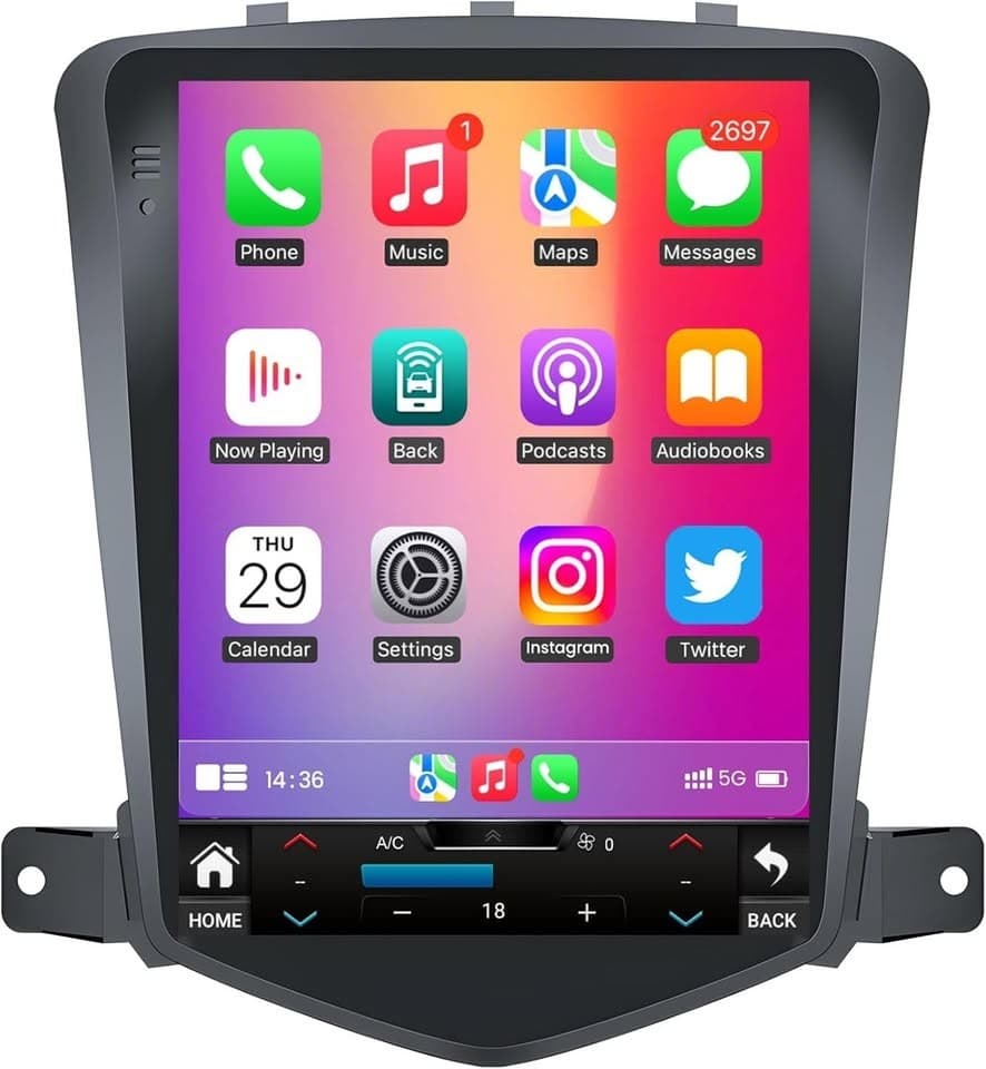 Chevy Cruze (2009-2015) 10.4" Android 12 Car Radio GPS 64G 5G WiFi CarPlay BT - Thumbnail 4
