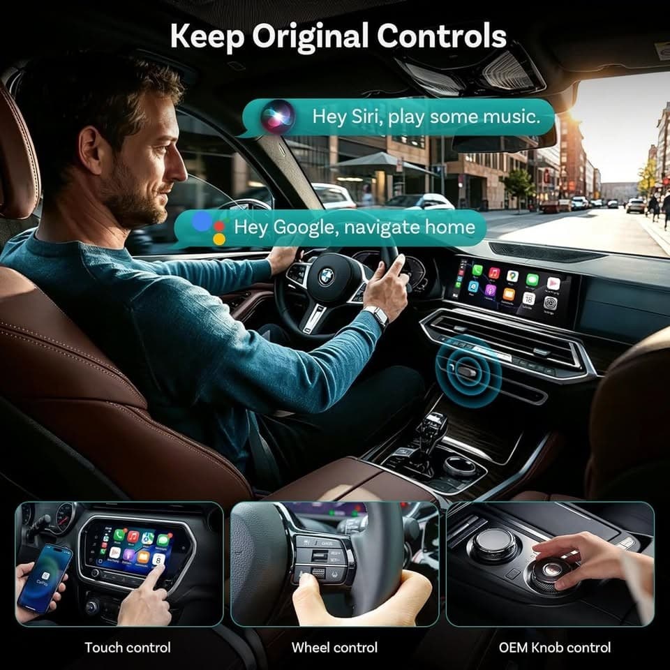 OTTOCAST Mini Nova Wireless CarPlay Android Auto Adapter USB For iOS Android - Thumbnail 7