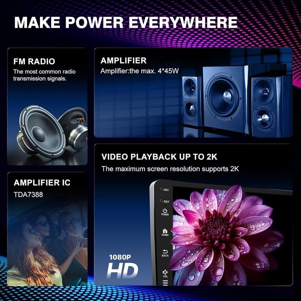 9" Android 13 QLED CarPlay Radio for 07-13 Silverado Sierra Yukon Tahoe Truck - Thumbnail 5