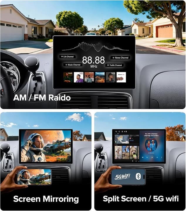 11.5" Car Radio Dodge Grand Caravan 2011-20 Chrysler T&C CarPlay Android 13 - Thumbnail 10