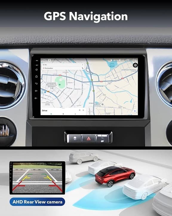 Ford F150 2009-2012 9" Android 13 CarPlay Radio 4+64GB BT WiFi Cam - Thumbnail 9