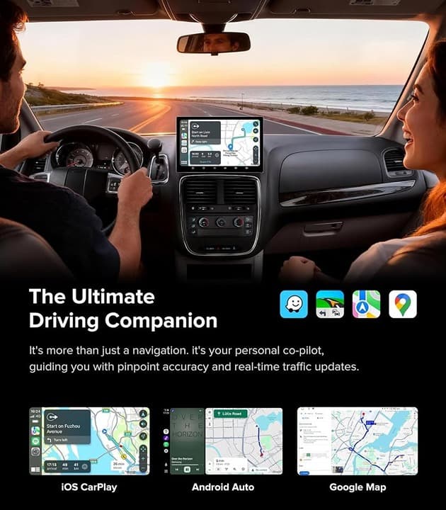 11.5" Car Radio Dodge Grand Caravan 2011-20 Chrysler T&C CarPlay Android 13 - Thumbnail 9
