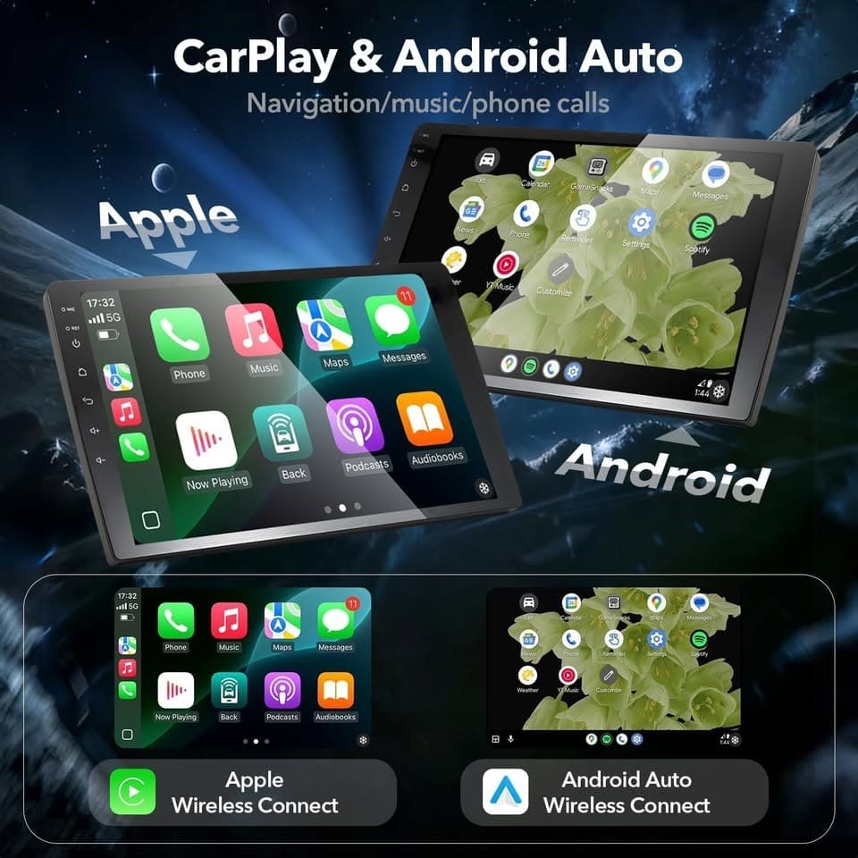 10.2" Android 13 RAV4 (2013-2018) Car Stereo Wireless CarPlay 64GB Camera - Thumbnail 9