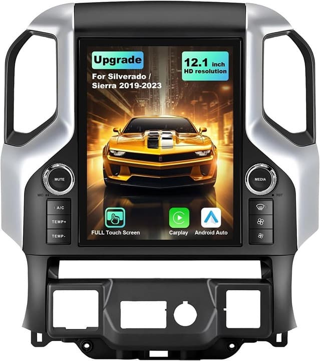 Votheon 12.1" Android Car Radio for 2019-23 Sierra Silverado CarPlay BT GPS - Thumbnail 3