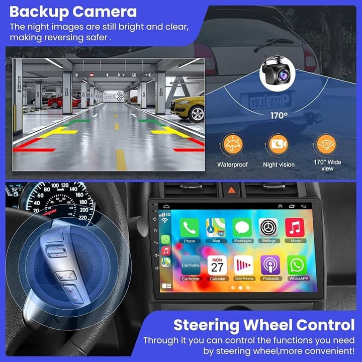 10" Car Stereo GPS 4+64GB for Nissan Versa 2015-2019 Wireless CarPlay Android - Thumbnail 6