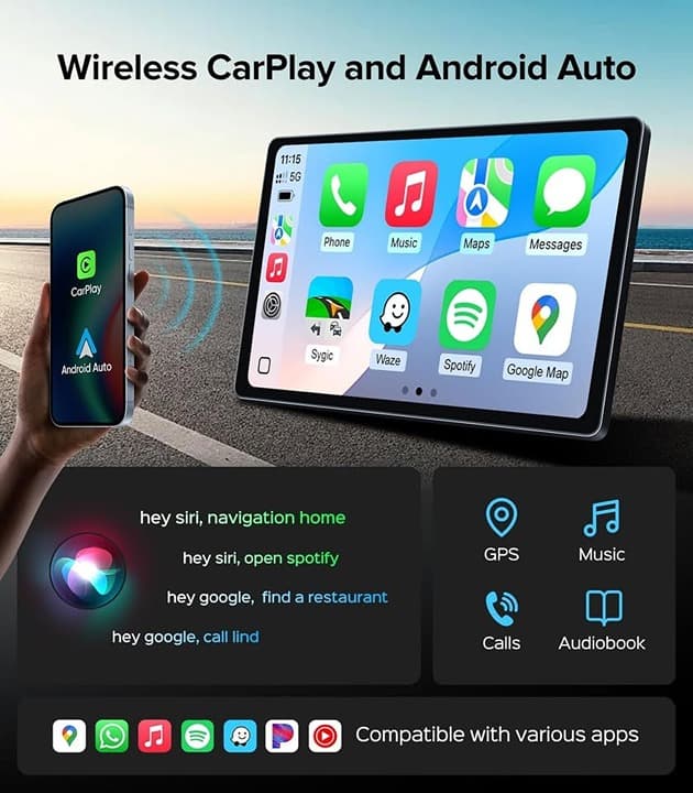11.5" Car Radio Dodge Grand Caravan 2011-20 Chrysler T&C CarPlay Android 13 - Thumbnail 7