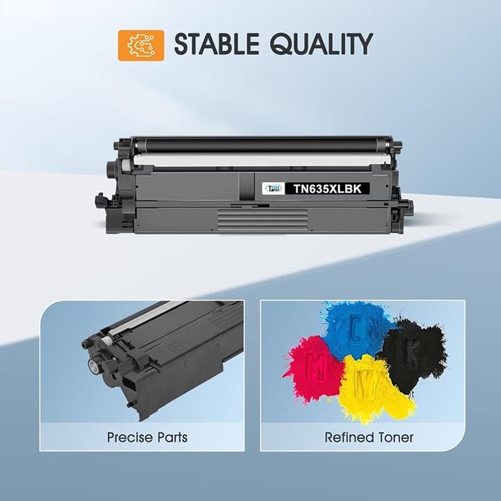 Brother TN635XL Toner 4PK Compatible HL-L8430CDW MFC-L8930CDW High Yield - Thumbnail 6