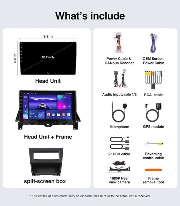 Honda Accord 2008-2013 CarPlay Android Auto GPS 10" QLED 4+64G BT Radio - Thumbnail 6