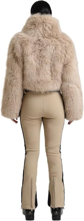GSOU SNOW Women's Ski Suit, One Piece Snowsuit, Faux Fur Trim Waterproof - Thumbnail 7