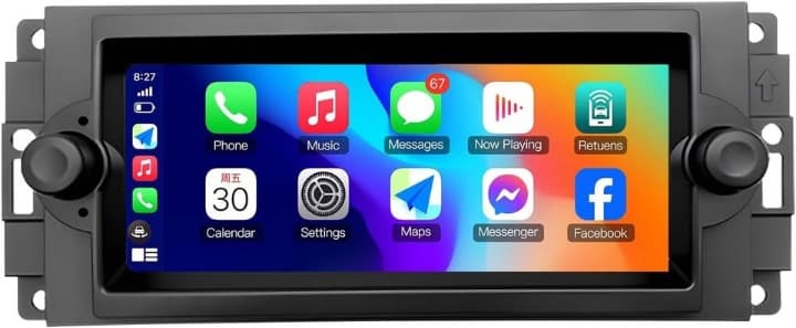 Dodge Ram 06-08 CarPlay Android Auto GPS Car Radio 5G WiFi Bluetooth - Thumbnail 5