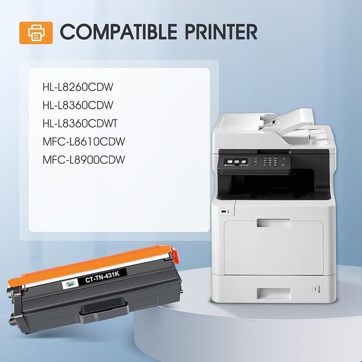 Cool Toner TN-431 Toner Cartridge 4pk for Brother MFCL8900CDW HLL8360CDW Printer - Thumbnail 6