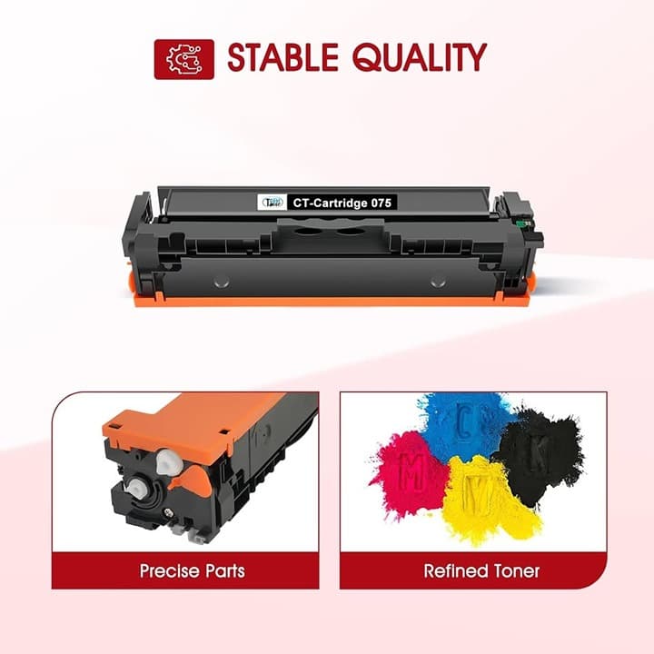 Canon 075H Toner 4-Pack High Yield Black Cyan Magenta Yellow for MF660 MF665 LBP - Thumbnail 7