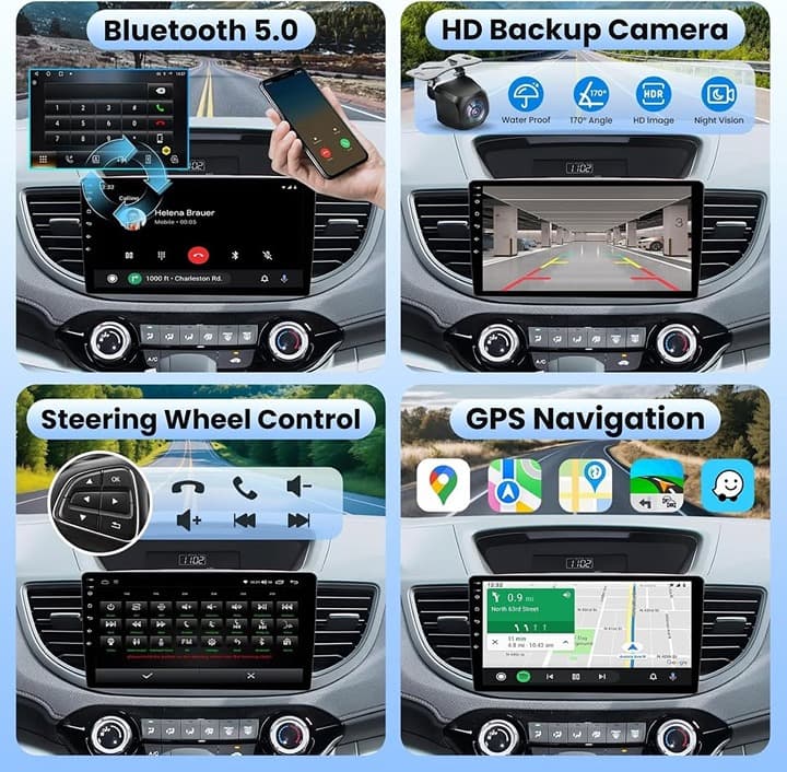 Honda CRV 2012-16 Radio Upgrade: Wireless CarPlay/Android Auto, GPS, WiFi - Thumbnail 6