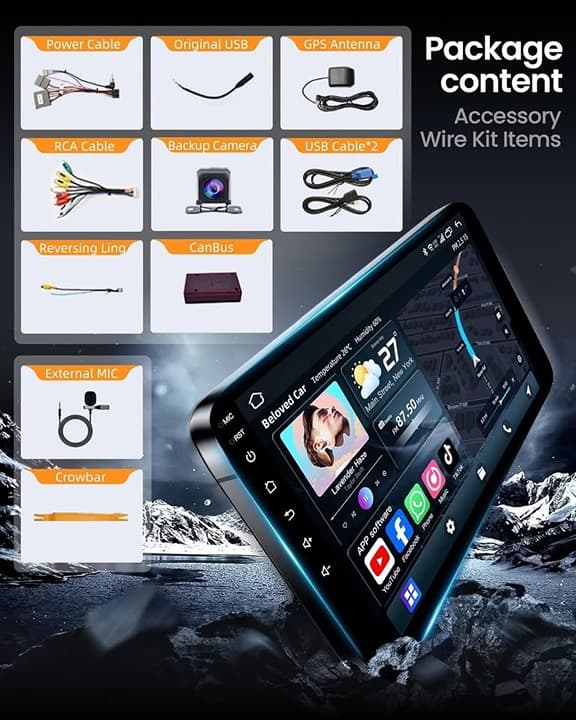 Toyota 4Runner 2010-2019 Car Radio HD Touchscreen Wireless CarPlay Android Auto - Thumbnail 10