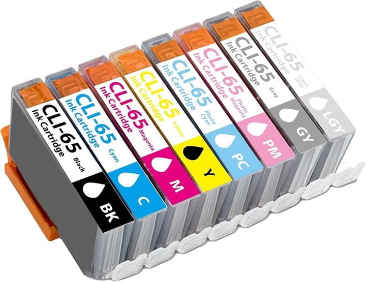 Eficazink CLI-65 Ink Cartridge Set for Canon PIXMA PRO-200, 8-Color Pack - Thumbnail 4