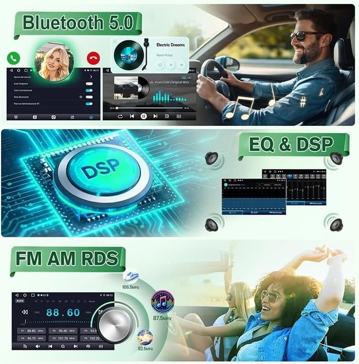 Doreon 9" Android 15 Car Stereo for Dodge RAM 1500 2500 3500 2002–2005 CarPlay G - Thumbnail 6