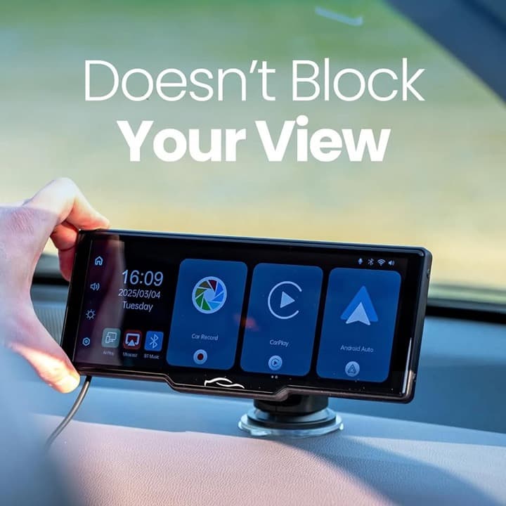 CarTablet Pro Max 10" Wireless CarPlay Android Auto 4K Dash Cam w/ Reverse Camer - Thumbnail 8