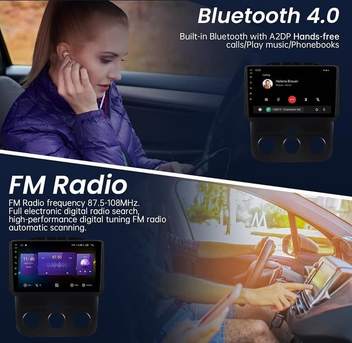 Dodge Ram 13-18 9" Radio GPS CarPlay Android Auto 4Core 2+32G WiFi Backup Cam - Thumbnail 9