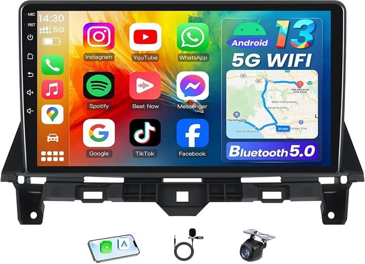 10.1" Android Stereo for Honda Accord 2008-2012 Wireless CarPlay Android Auto 5G - Thumbnail 4