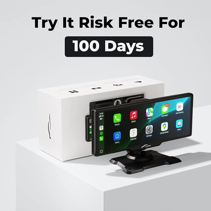 CarTablet Pro Max 10" Wireless CarPlay Android Auto 4K Dash Cam w/ Reverse Camer - Thumbnail 7