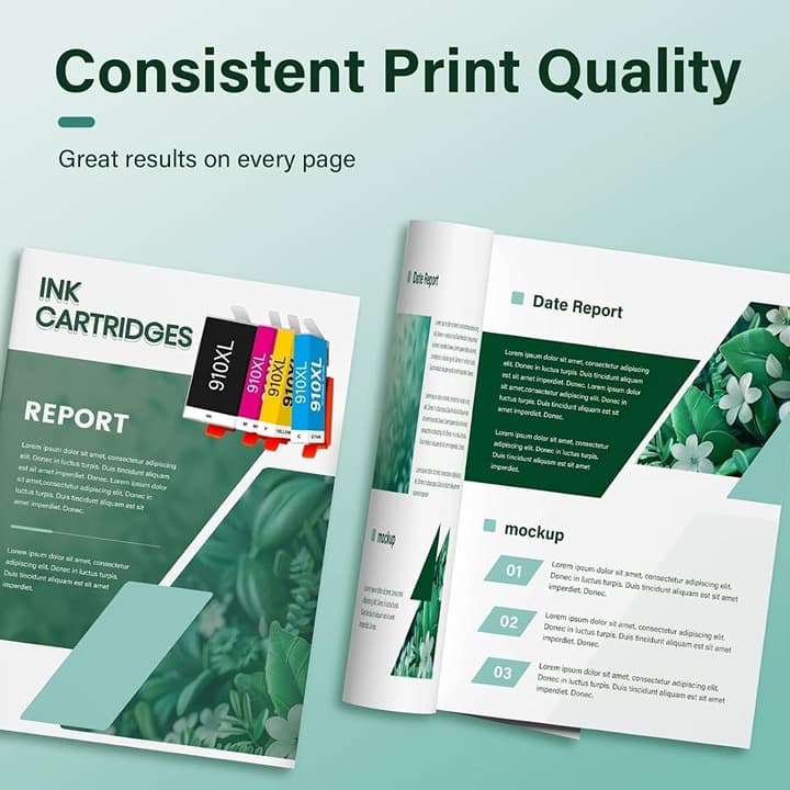 910XL 910 Ink Combo Pack for HP OfficeJet Pro 8020, 8015, 8025, 8035, 8010 8028 - Thumbnail 9