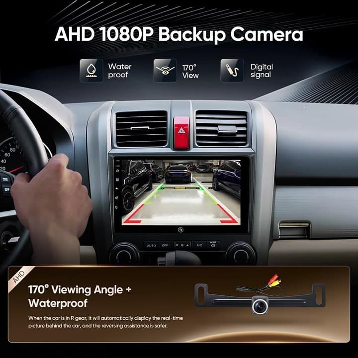 9" Honda CR-V 2006-2011 Car Stereo CarPlay Android Auto GPS WiFi 1080P - Thumbnail 8