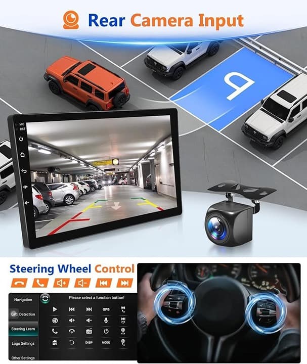Wadpon 10.1" Android 13 Car Stereo for Honda Civic 2006–2011 CarPlay Android Aut - Thumbnail 8