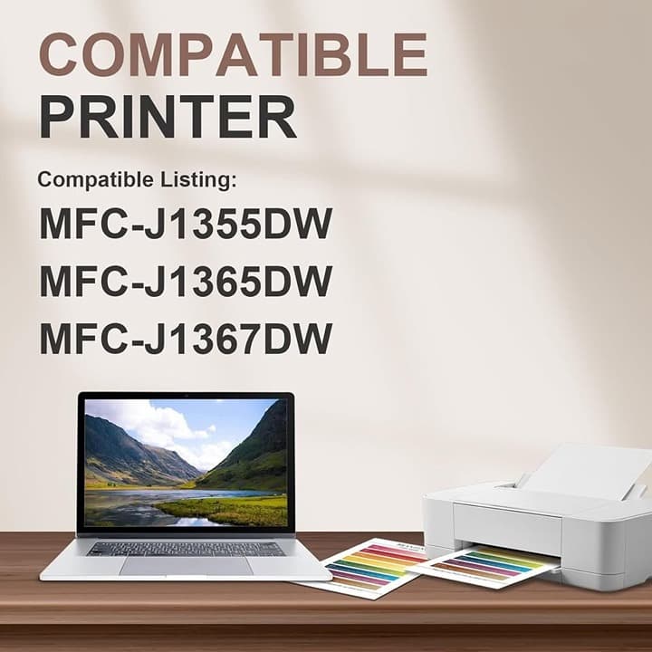 LC504XL Black Ink 2‐Pack for Brother INKvestment MFC‐J1355DW J1365DW J1367DW - Thumbnail 7