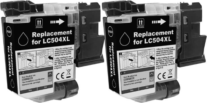 LC504XL Black Ink 2‐Pack for Brother INKvestment MFC‐J1355DW J1365DW J1367DW - Thumbnail 6
