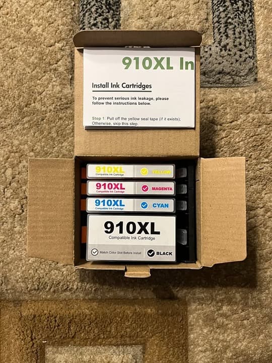 910XL 910 Ink Combo Pack for HP OfficeJet Pro 8020, 8015, 8025, 8035, 8010 8028 - Thumbnail 4