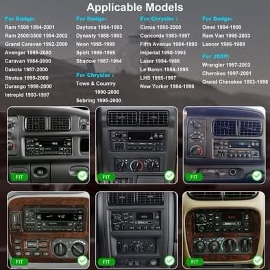 Dodge Ram Jeep 6.86" Android 13 CarPlay Android Auto GPS BT FM Camera Stereo - Thumbnail 5