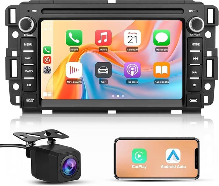 Chevy Silverado/GMC Sierra Android 13 Car Stereo 2G+64G w/ CarPlay, 7" Touch - Thumbnail 3