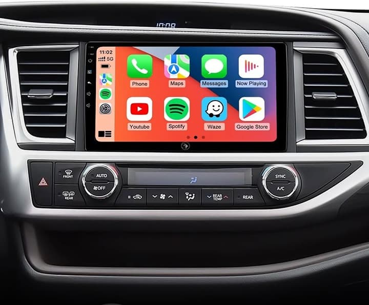 10.2" Car Stereo for Toyota Highlander 2014-2019 CarPlay Android Auto GPS BT 108 - Thumbnail 3