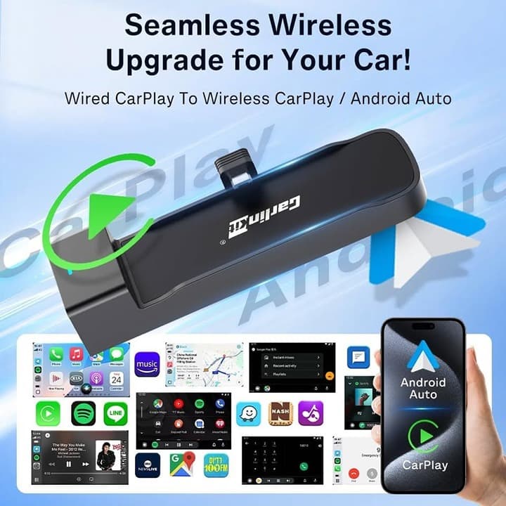 Carlinkit FireDrive Link Pro HDMI Car TV Converter Wireless CarPlay Android Auto - Thumbnail 7