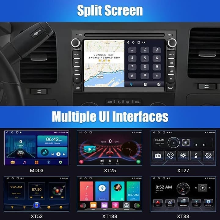 Chevy Silverado/GMC Sierra Android 13 Car Stereo 2G+64G w/ CarPlay, 7" Touch - Thumbnail 4